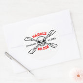 パドルまたはダイYakinmo.comステッカー ラウンドシール (封筒)