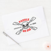 パドルまたはダイYakinmo.comステッカー 楕円形シール (封筒)