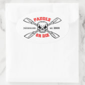 パドルまたはダイYakinmo.comステッカー 楕円形シール (バッグ)