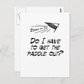 パドルを取り出す必要があるか? ポストカード (正面/裏面)