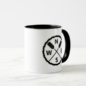 パドルエクスプローラデザイン – コンボマグカップ マグカップ (正面右)