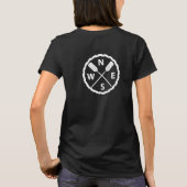 パドルエクスプローラデザイン – 女性の基本Tシャツ Tシャツ (裏面)