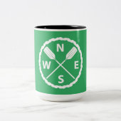 パドルエクスプローラデザイン- 2トーンマグ ツートーンマグカップ (中央)