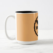 パドルエクスプローラデザイン- 2トーンマグ ツートーンマグカップ (左)