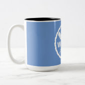 パドルエクスプローラデザイン- 2トーンマグ ツートーンマグカップ (左)