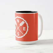 パドルエクスプローラデザイン- 2トーンマグ ツートーンマグカップ (正面右)