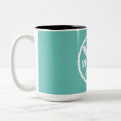 パドルエクスプローラデザイン- 2トーンマグ ツートーンマグカップ (左)