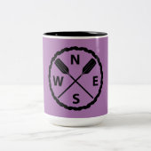 パドルエクスプローラデザイン- 2トーンマグ ツートーンマグカップ (中央)