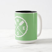 パドルエクスプローラデザイン- 2トーンマグ ツートーンマグカップ (正面右)