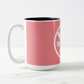 パドルエクスプローラデザイン- 2トーンマグ ツートーンマグカップ (左)