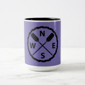 パドルエクスプローラデザイン- 2トーンマグ ツートーンマグカップ (中央)