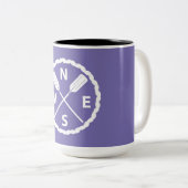 パドルエクスプローラデザイン- 2トーンマグ ツートーンマグカップ (正面右)