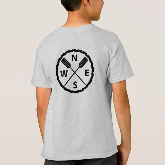 パドルエクスプローラデザイン- Tシャツ (裏面)