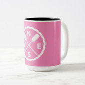 パドルエクスプローラー デザイン - ツートン マグ (正面右)