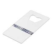 パドルオレゴン・カヤック クレジットカード栓抜き (正面アングル)