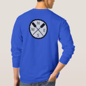 パドルオンエクスプローラーデザイン – メンズベーシックロングスレー Tシャツ (裏面)