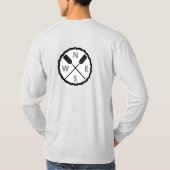 パドルオンエクスプローラーデザイン – メンズベーシック長眠 Tシャツ (裏面)