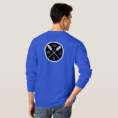 パドルオンエクスプローラーデザイン – メンズベーシック長眠 Tシャツ (裏面フル)