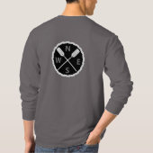 パドルオンエクスプローラーデザイン – メンズベーシック長眠 Tシャツ (裏面)