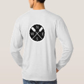 パドルオンエクスプローラーデザイン – メンズベーシック長眠 Tシャツ (裏面)