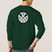 パドルオンエクスプローラーデザイン – メンズベーシック長眠 Tシャツ (裏面)