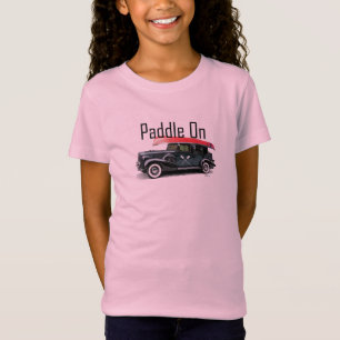 パドルオンクラシック車デザイン – ガールズジャージ素晴らしー Tシャツ