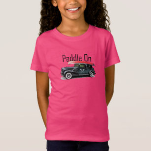 パドルオンクラシック車デザイン – ガールズジャージ素晴らしー Tシャツ