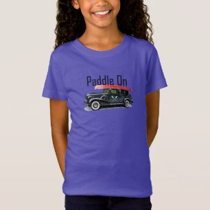 パドルオンクラシック車デザイン – ガールズジャージ素晴らしー Tシャツ