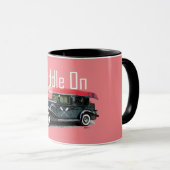 パドルオンクラシック車デザイン – コンボマグカップ マグカップ (正面右)
