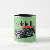 パドルオンクラシック車デザイン – コンボマグカップ マグカップ (中央)
