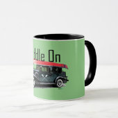 パドルオンクラシック車デザイン – コンボマグカップ マグカップ (正面右)