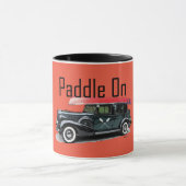 パドルオンクラシック車デザイン – コンボマグカップ マグカップ (中央)