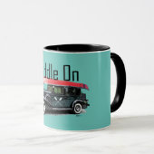 パドルオンクラシック車デザイン – コンボマグカップ マグカップ (正面右)