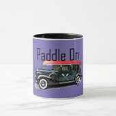 パドルオンクラシック車デザイン – コンボマグカップ マグカップ (中央)