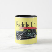 パドルオンクラシック車デザイン – コンボマグカップ マグカップ (中央)
