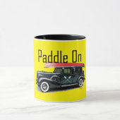 パドルオンクラシック車デザイン – コンボマグカップ マグカップ (中央)