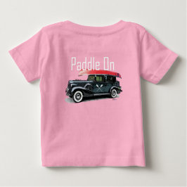 パドルオンクラシック車デザイン-ベビー素晴らしジャージーT- ベビーTシャツ