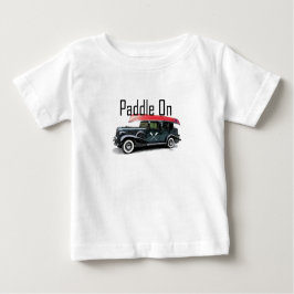 パドルオンクラシック車デザイン-ベビー素晴らしジャージーT- ベビーTシャツ