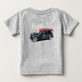 パドルオンクラシック車デザイン-ベビー素晴らしジャージーT- ベビーTシャツ