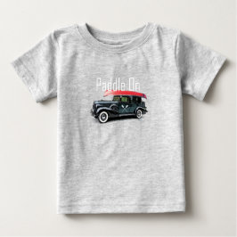 パドルオンクラシック車デザイン-ベビー素晴らしジャージーT- ベビーTシャツ