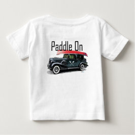 パドルオンクラシック車デザイン-ベビー素晴らしジャージーT- ベビーTシャツ