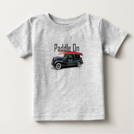 パドルオンクラシック車デザイン-ベビー素晴らしジャージーT- ベビーTシャツ