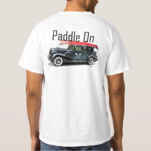 パドルオンクラシック車デザイン – メンズバリューTシャツ