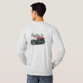 パドルオンクラシック車デザイン – 基本長袖T Tシャツ