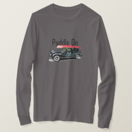 パドルオンクラシック車デザイン – 基本長袖T Tシャツ