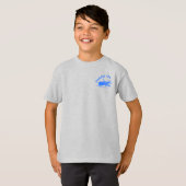 パドルオンデザイン – キッズベーシックTシャツ Tシャツ (正面フル)