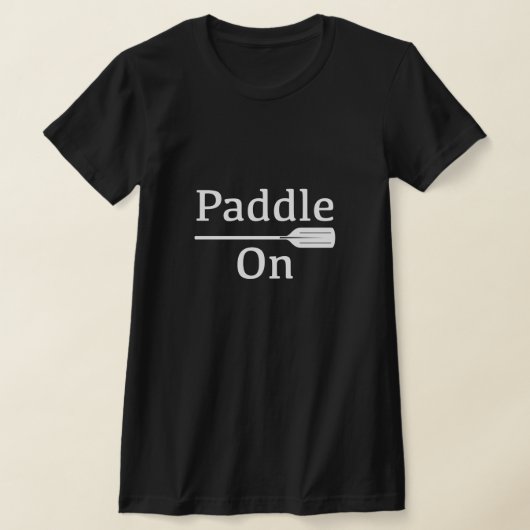 パドルオンデザイン – 女性のベラ+キャンバススリムフィットT Tシャツ (レイダウン)