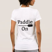 パドルオンデザイン – 女性のベラ+キャンバススリムフィットT Tシャツ (裏面)