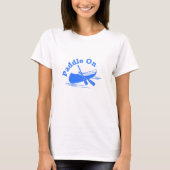 パドルオンデザイン – 女性の基本Tシャツ Tシャツ (正面)