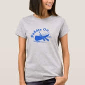 パドルオンデザイン – 女性の基本Tシャツ Tシャツ (正面)